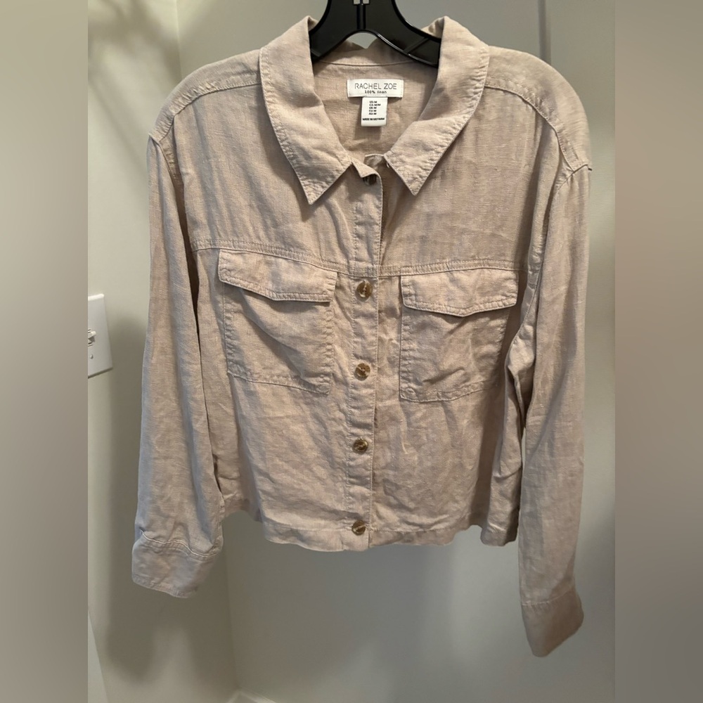 NWOT Rachel Zoe Linen Shirt/Jacket